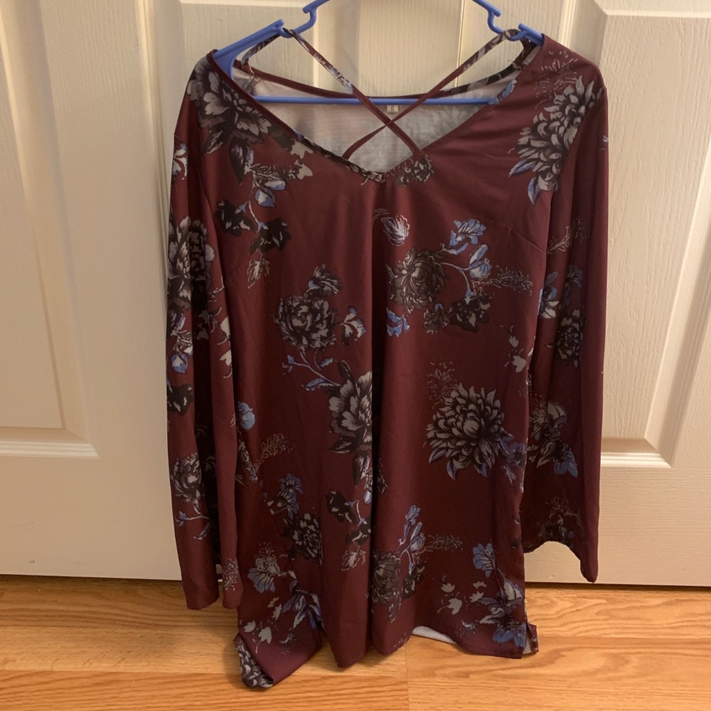 Long sleeve floral dress